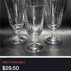 Sophisticated Clear Glass Goblet Set